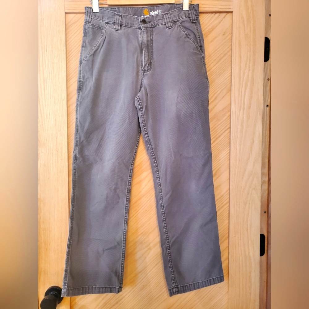 32x30 Carhartt grey pants poos